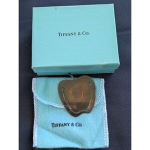 Tiffany & Co Sterling Silver Apple Bookmark Gift‎ Box Pouch